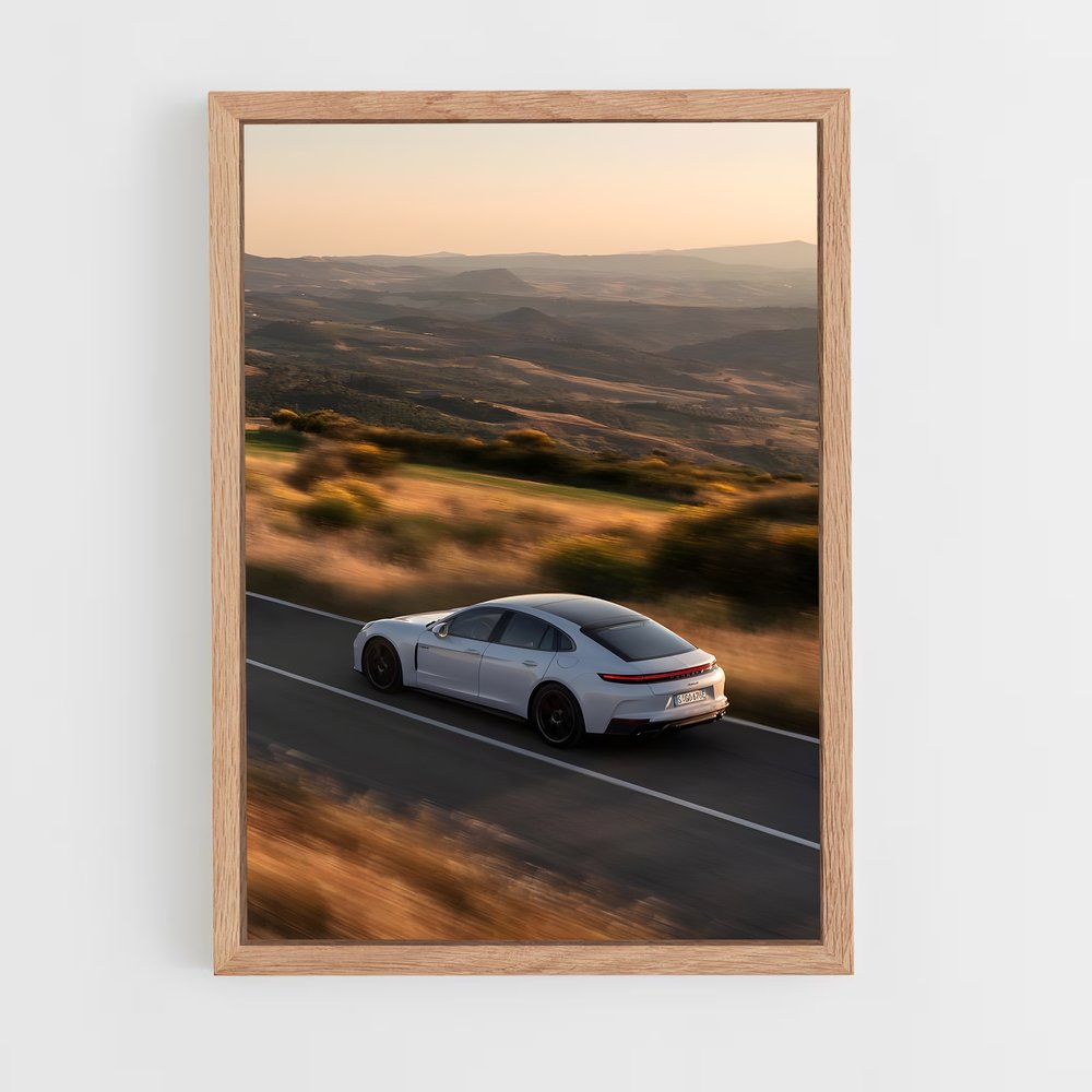 Poster Panamera turbo s élégant – affiche Porsche (vue 4)